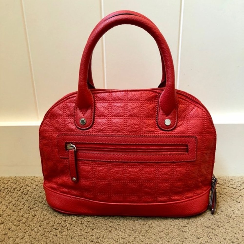 Small Red Tignanello handbag with attachable strap